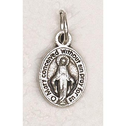 Silvertone Bracelet Size Miraculous Medal