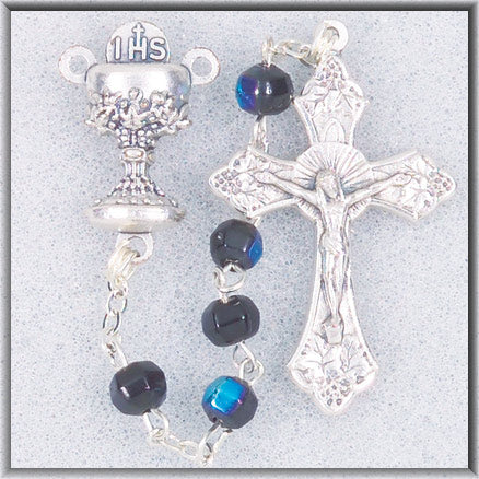 Black First Communion Rosary