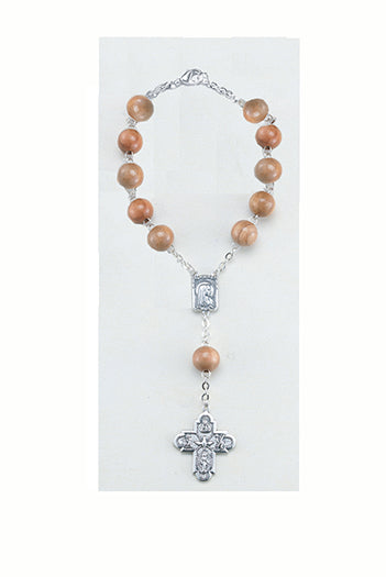 Olive wood Auto Rosary