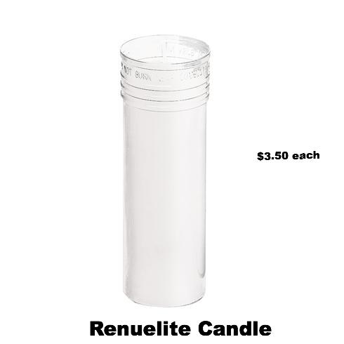 8.25" Devotional St. Dymphna Glass Candle