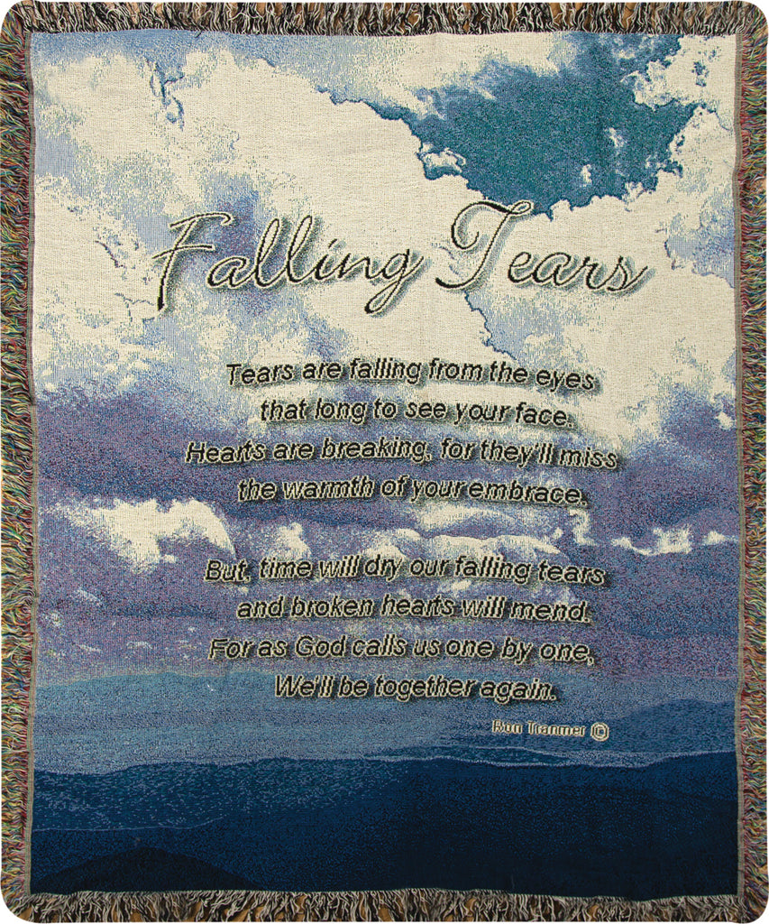 Falling Tears Tapestry Throw