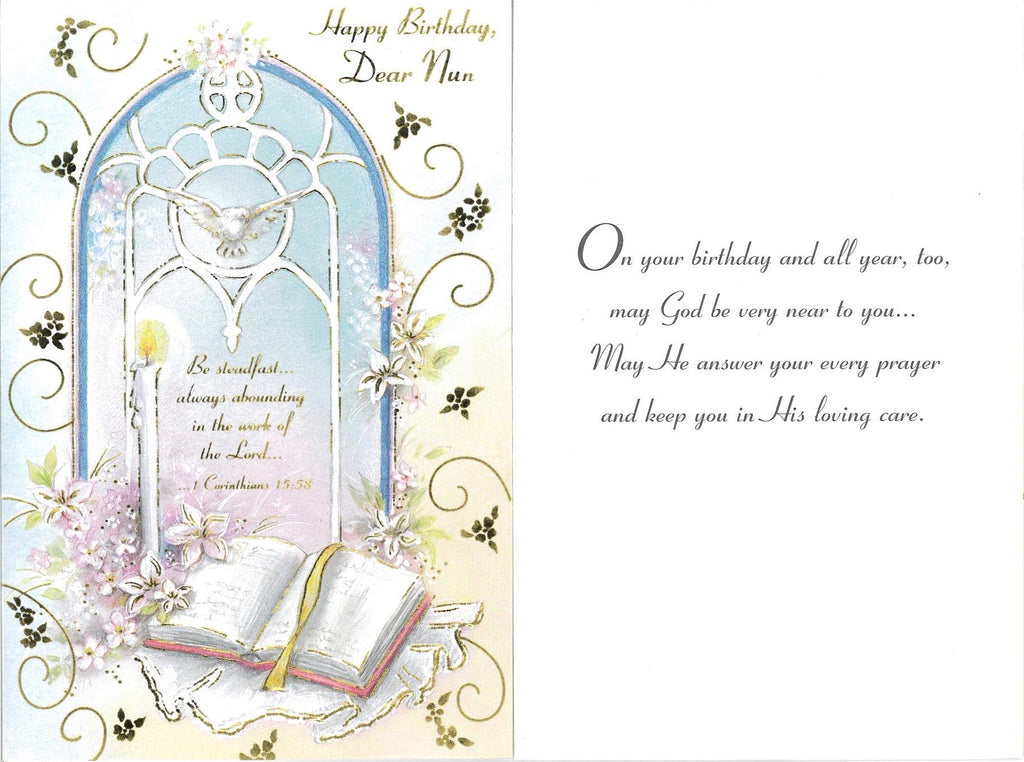 Birthday Card - Nun