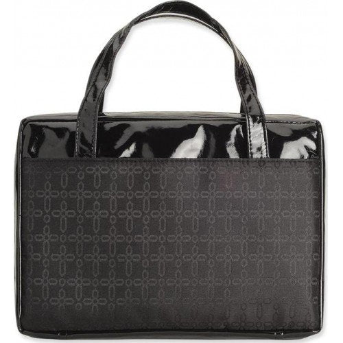 Black Jacquard Bible Case-Large