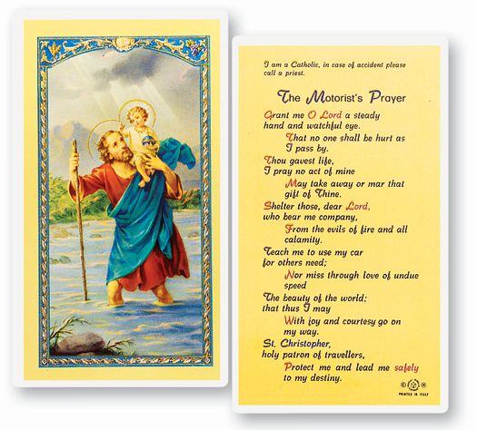 Motorist's Prayer-St Christopher LPC