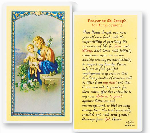 St Joseph-Prayer for Employment LPC