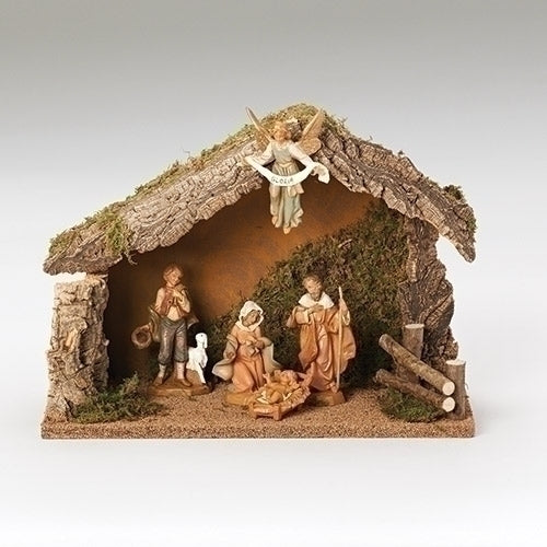 Fontanini 5 piece 5" Nativity Set w/Stable