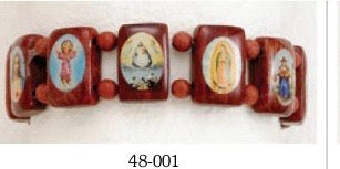 Large Saints Bracelet-Brown