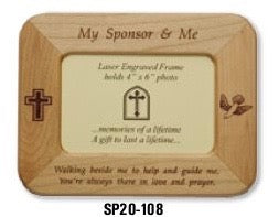 "My Sponsor and Me" Maple Frame
