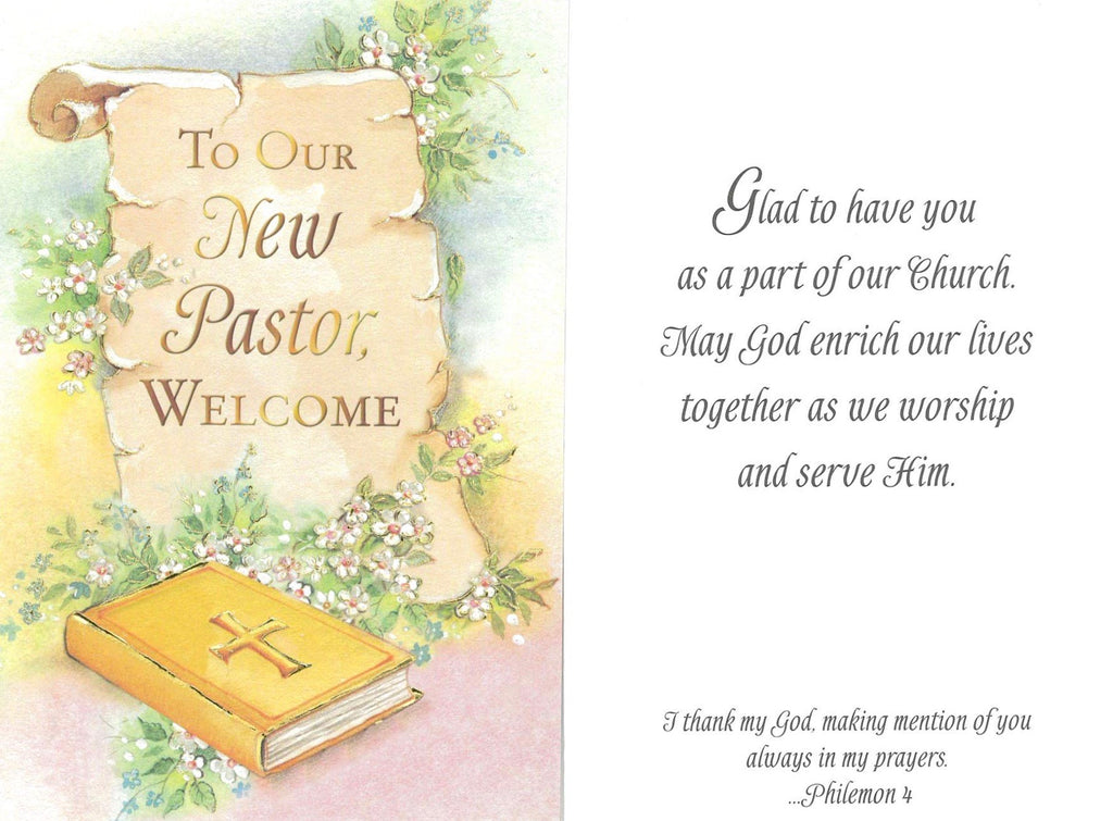 New Pastor Welcome Card