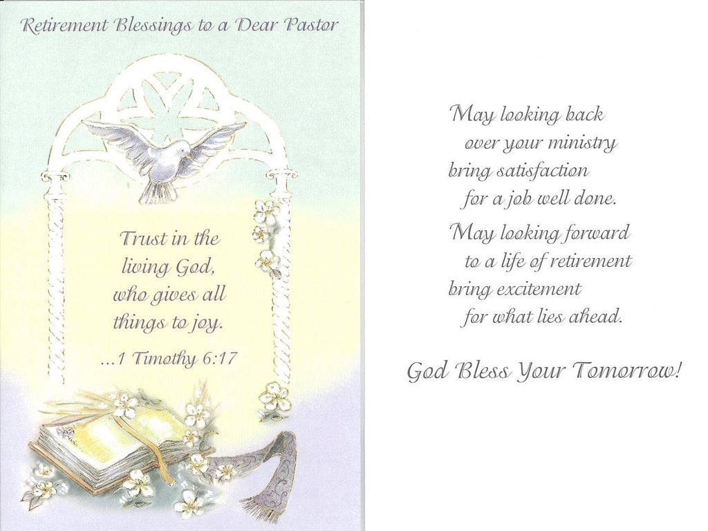 Pastor Retirement Card