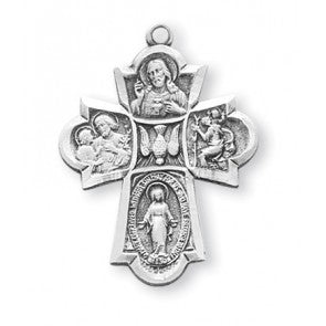 Sterling Silver 4-Way Medal – National Shrine of St. Dymphna