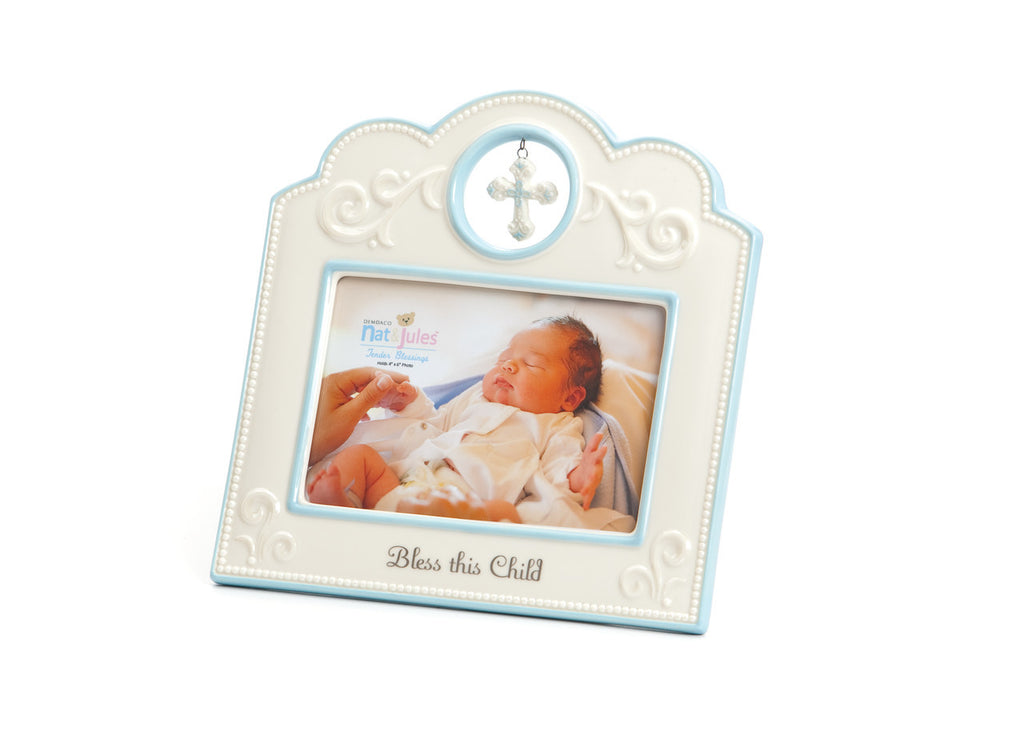 Blue "Bless This Child" Frame