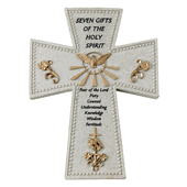 Confirmation Wall Cross - Seven Gifts of The Holy Spirit