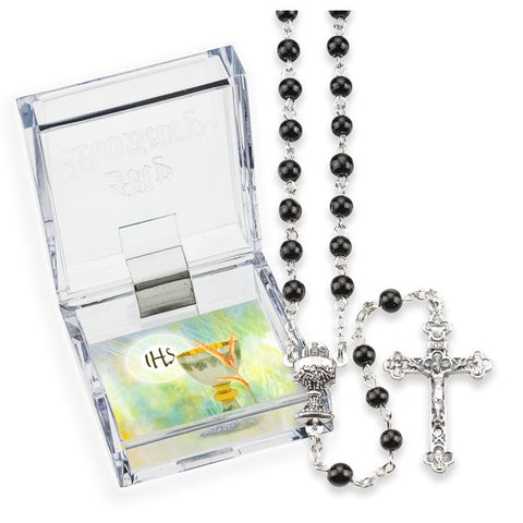 Black First Communion Rosary