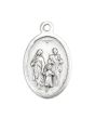 Holy Family Oxidized Medal