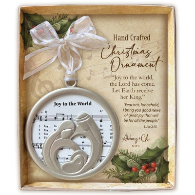 Sheet Music Ornament on Ribbon