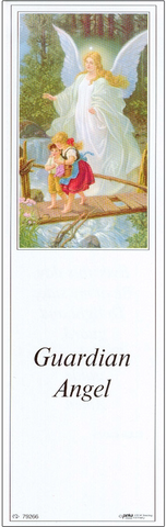 Guardian Angel laminated bookmark with tassel