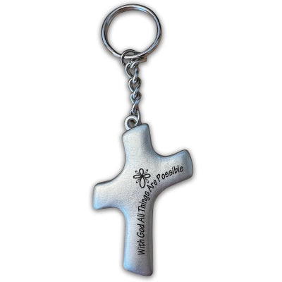 Palm Cross Key Ring