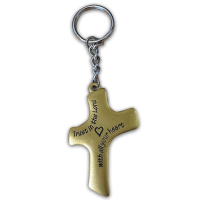 Palm Cross Key Ring