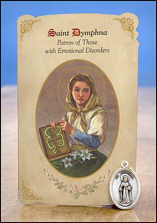 St Dymphna~Healing Saints Medal Set