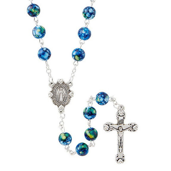 Rosary Campania Sapphire Blue Rosary