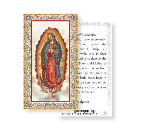 Our Lady of Guadalupe Deluxe Paper Holy Card