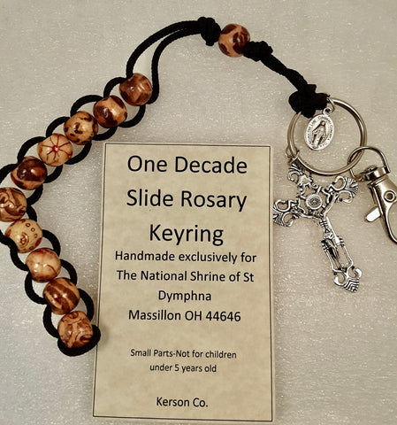 Handmade One-Decade Slide Rosary Keyring