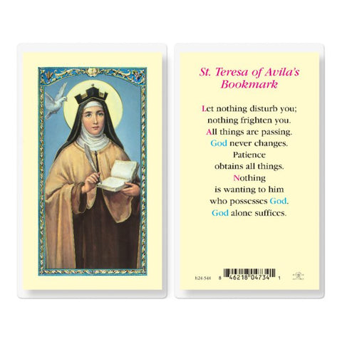 St. Teresa of Avila's Bookmark