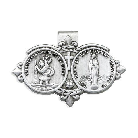 St Christopher/Our Lady of the Highway Visor Clip