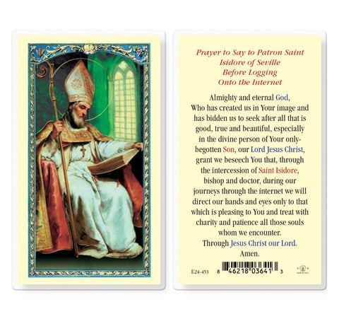 Prayer to St Isidore of Seville before logging onto Internet LPC