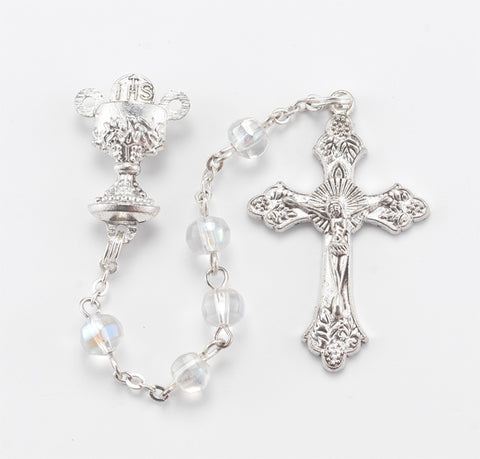Crystal First Communion Rosary