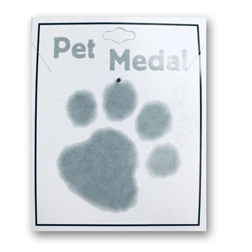 Pewter Paw and St Francis Pet Medal-Small