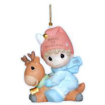 Precious Moments 2012 Dated Baby's First Christmas-BOY ornament