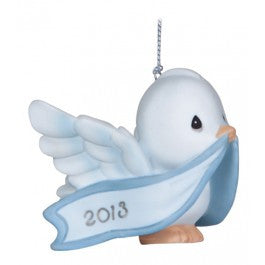Precious Moments 2013 Dated "Peace On Earth And Good Will To All" Dove- Ornament