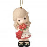 Precious Moments 2016 Dated "Wishing You A Beautiful Christmas" Ornament