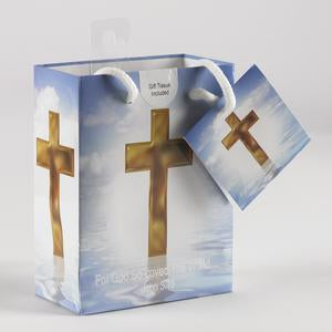 Small "For God So Loved The World" Gift Bag w/ Tissue