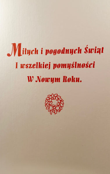 Foreign Christmas Card-Polish