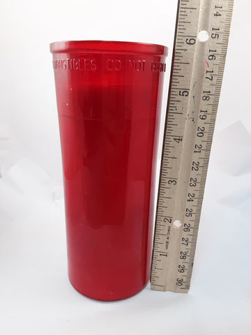 Red Plastic Renuelite 5-Day Candle Insert