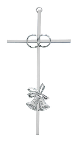 Silver 25th Wedding Anniversary Cross