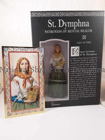 3-1/2 Resin St. Dymphna Statue Statues Pictures And Plaques