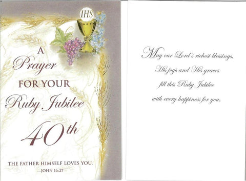 Ruby/40th Jubilee Card-Priest