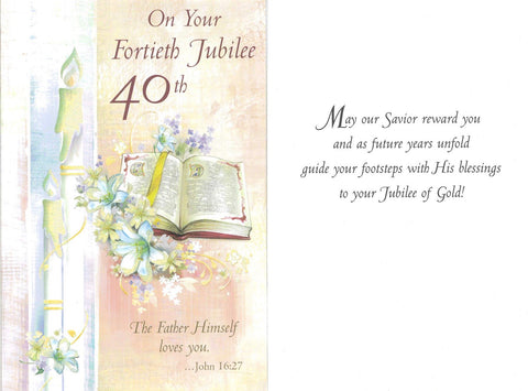 40th Jubilee Card