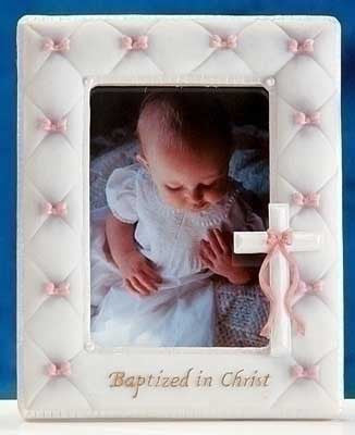 Baptismal Frame - Pink