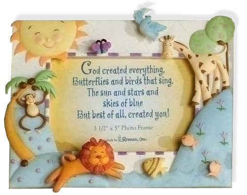"God Created Everything" Picture Frame
