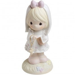 Precious Moments First Communion Girl "This Day Has Been Made In Heaven" Figurine