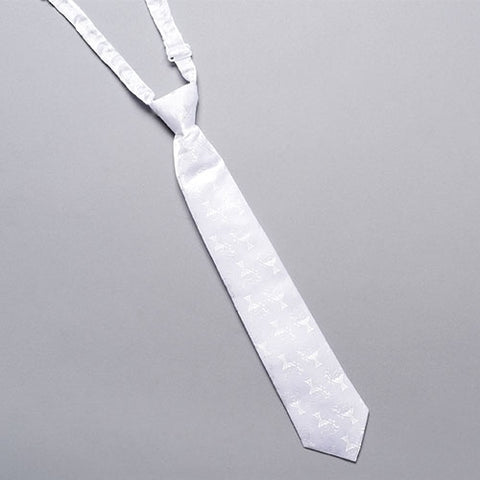 Boy's White Communion Necktie