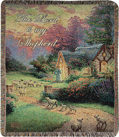 Good Shepherd's Cottage Tapestry Throw