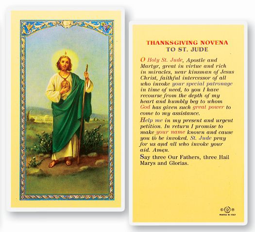 Thanksgiving Novena to St Jude LPC