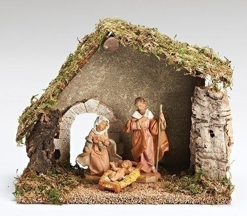 Fontanini 5" Starter Nativity Set with Stable