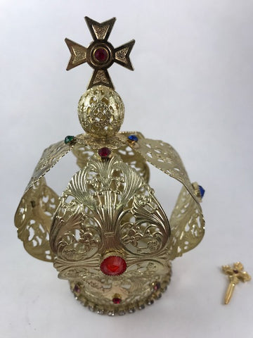 Infant of Prague Crown with Hand Cross
